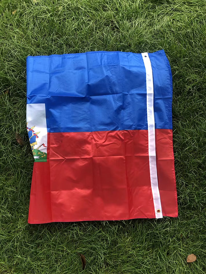 SKY FLAG Free Shipping Haiti Flag 90X150Cm Hanging Polyester Blue Red 2 Sides Printed National Flag Haiti Sports Banner