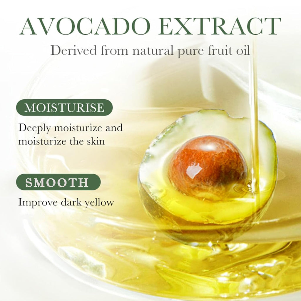 Avocado Skincare Sets, 6Pcs Skincare Gift Set with Facial Cleanser, Face Serum, Face Cream, Eye Cream, Toner, Moisturizing Lotion, Skin Care Sets & Kits, Hydrating Facial Kit for Women