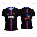 Haiti Football T Shirts Men'S Sports T-Shirt Haitian Flag Street Oversized Tops Unisex Casual Graphic Tees Tops Y2K Men'S Gifts