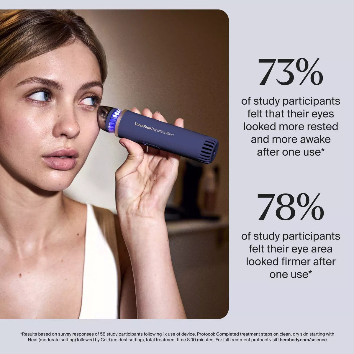 Therabody Theraface Depuffing Cold & Heat Facial Treatment Wand