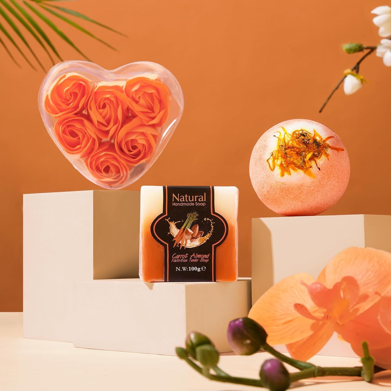 Mother'S Day Gifts Baskets for Women Mom Her Wife Girlfriend,Birthday Gifts for Women Teacher Friend W/Cozy Blanket Rose Relaxing Spa Gifts Set,Self Care Get Well Gifts for Her Valentines Mothers Day