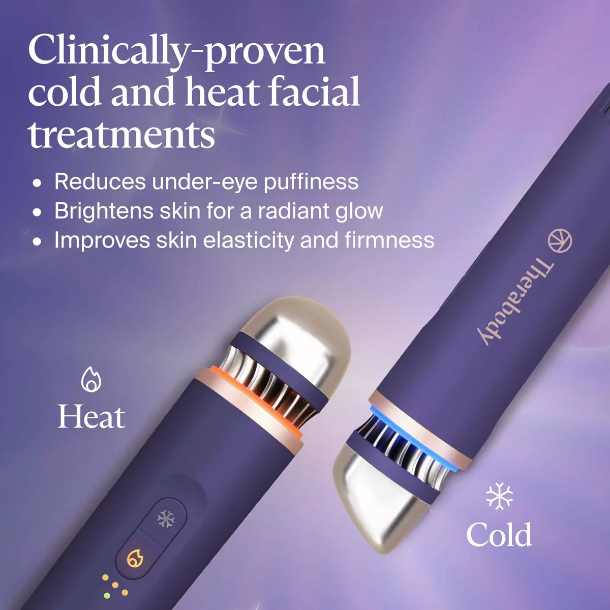 Therabody Theraface Depuffing Cold & Heat Facial Treatment Wand